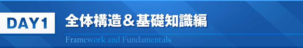 DAY1　全体構造＆基礎知識編