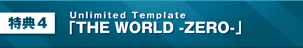 特典４：THE WORLD-ZERO-